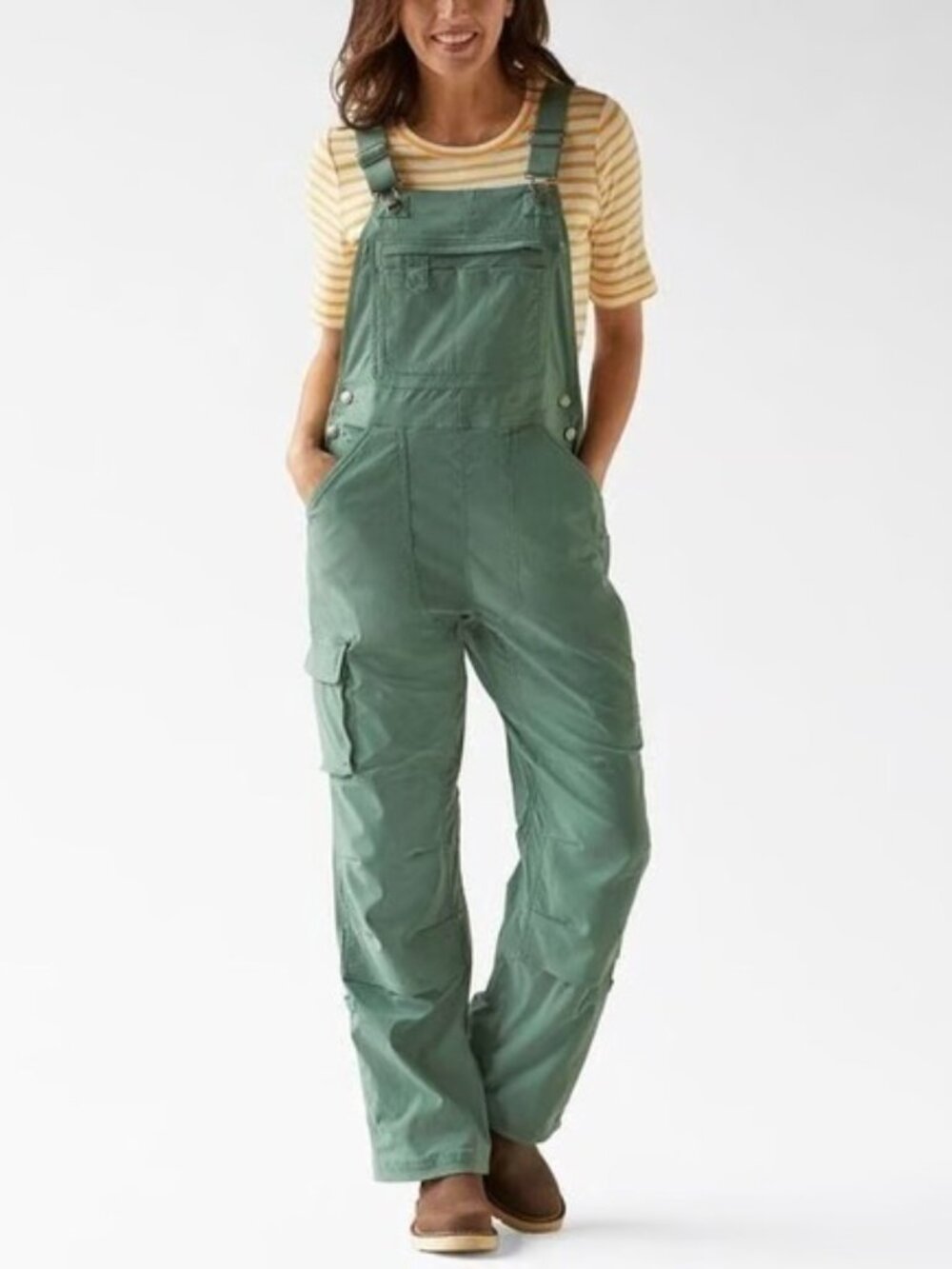 Duluth Trading Co Green Heirloom Overalls